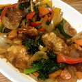 ●●●●'s cooksnap of when they made 鶏むね肉と野菜のオイマヨ炒め.