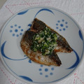 イチゴ、イチゴ。's cooksnap of when they made 減塩　鯵のねぎソースがけ.