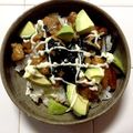 まめぞうでたよ's cooksnap of when they made 絶品〜！照り焼きチキンとアボカ丼.