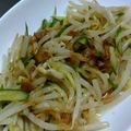 ナーちゃん's cooksnap of when they made 簡単♪きゅうりと もやしで！おかか酢の物.