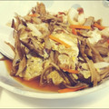 ママんま's cooksnap of when they made ごぼうとちくわの卵とじ.