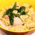 Bluria's cooksnap of when they made ふわふわたまご丼.