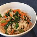 Rs＊kitchen's cooksnap of when they made ほんだしタレで♪ゆで豚と小松菜のごま和え.