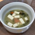 ほしのねこ's cooksnap of when they made 味噌汁（人参・ネギ・豆腐・ワカメ）.