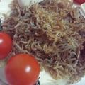 ハクチョー's cooksnap of when they made 簡単★ヘルシー豆腐とジャコの水菜サラダ.