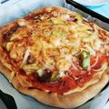 o^o^oayuayu's cooksnap of when they made 市販のピザ生地で♪えびアボカドピザ★.