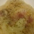 まることさるこ's cooksnap of when they made 素麺アレンジ☆お手軽スープカルボナーラ.