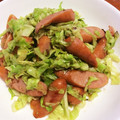 ねこnoしっぽ's cooksnap of when they made キャベツとソーセージの粒マスタード炒め.