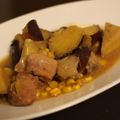 ひつじの食卓's cooksnap of when they made さつまいもと鶏肉のごま味噌バターコーン煮.