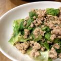 すみタロ's cooksnap of when they made 簡単★たっぷりレタスのひき肉ポン酢炒め.