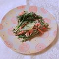 yesmama's cooksnap of when they made 春菊のゴマ入り梅マヨ和え.
