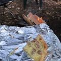 平井のたろー's cooksnap of when they made キャンプ アウトドア BBQで簡単ピザ.