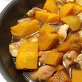 Cville's cooksnap of when they made かぼちゃと鶏肉の甘辛煮.
