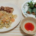 酵母菌のコロニー's cooksnap of when they made ナンプラーとガーリックの炒飯.