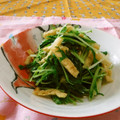 赤い電話's cooksnap of when they made 水菜と油揚げのお浸し.