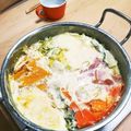 haruboomam's cooksnap of when they made 鍋パーティー☆簡単♪明太子カルボナーラ鍋.
