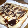 まぶたん's cooksnap of when they made 超簡単な朝ごはん♪チョコバナナトースト.
