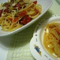 yunatanママ's cooksnap of when they made トマトとツナの★簡単なのにウマいパスタ.
