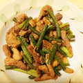 めいぷるhoney's cooksnap of when they made ニンニクの芽と厚切り豚のオイスター炒め.
