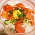 つれり～'s cooksnap of when they made 【ズボラ飯】サーモンのめんつゆ漬け丼.