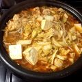 ominako's cooksnap of when they made シャ乱Qはたけの冬はホットに豚キムチ鍋.