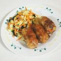 乙川日奈's cooksnap of when they made エリンギと人参の豚肉巻き・トンテキソース.