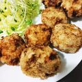 にしあまね's cooksnap of when they made 簡単!!豆腐と豚ひき肉団子揚げ.