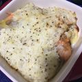 はなこぶーこ's cooksnap of when they made 《鮭とポテトのオニオンマヨ焼き》.