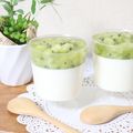 ゆんころ22's cooksnap of when they made カップでミルクプリン♪キウイソース.