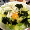 はやも0702's cooksnap of when they made ダイエットや夜食にキャベツで釜玉うどん風.