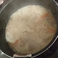 ぷーたん２５２５'s cooksnap of when they made 酒粕汁 ある物で簡単♬.