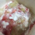 るなぷり's cooksnap of when they made いちごとバナナのヨーグルト☆離乳食中期☆.