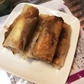 かすたーP's cooksnap of when they made すきやきの残りで！絶品春巻き♡.