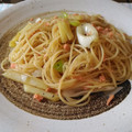 NAGANO久留米's cooksnap of when they made 鮭フレークとねぎとポテトのお手軽パスタ.