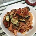 クックQ790B5☆'s cooksnap of when they made ナスとベーコンのトマトパスタ.