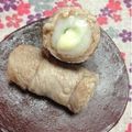 ぽぽきゅ's cooksnap of when they made ＊肉巻きちくわ~in大葉&チーズ~＊.
