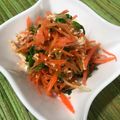 ayusari's cooksnap of when they made 鶏ささみと豆苗の中華サラダ.