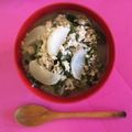 caitanya's cooksnap of when they made 土鍋で七草粥.