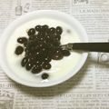 おはなすき's cooksnap of when they made 黒豆リメイク☆ヨーグルト.