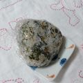 イチゴ、イチゴ。's cooksnap of when they made 大葉とおかか佃煮を混ぜただけのおむすび.