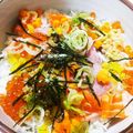 しろかく's cooksnap of when they made ✿ばくだん丼✿.