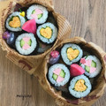 meiyuina's cooksnap of when they made お魚ソーセージときゅうりの簡単海苔巻ご飯.