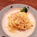 ゆうこちん30's cooksnap of when they made 簡単とろ〜り濃厚♡カルボナーラ.