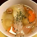 kohauni's cooksnap of when they made 野菜スープ。鶏ハムの茹で汁使用。.