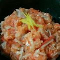 chocolatcat's cooksnap of when they made サーモンの塩麹なめろう.