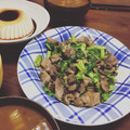 やまみQ's cooksnap of when they made おつまみに❤︎菜の花と砂肝の塩レモン炒め.