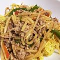 道産子Angel's cooksnap of when they made 青椒肉絲あんかけ焼そば。.