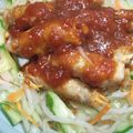 ariatowa's cooksnap of when they made 巻き巻きポークチャップ風.