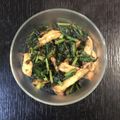 すず　's cooksnap of when they made カブの葉の炒め物.