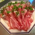 mikachikii's cooksnap of when they made ブロッコリースプラウトの生ハム巻き☆.